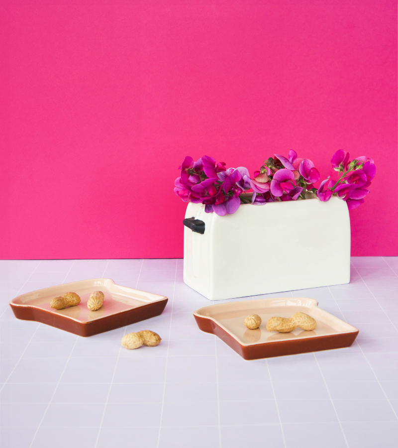 Set de deux assiettes toast
