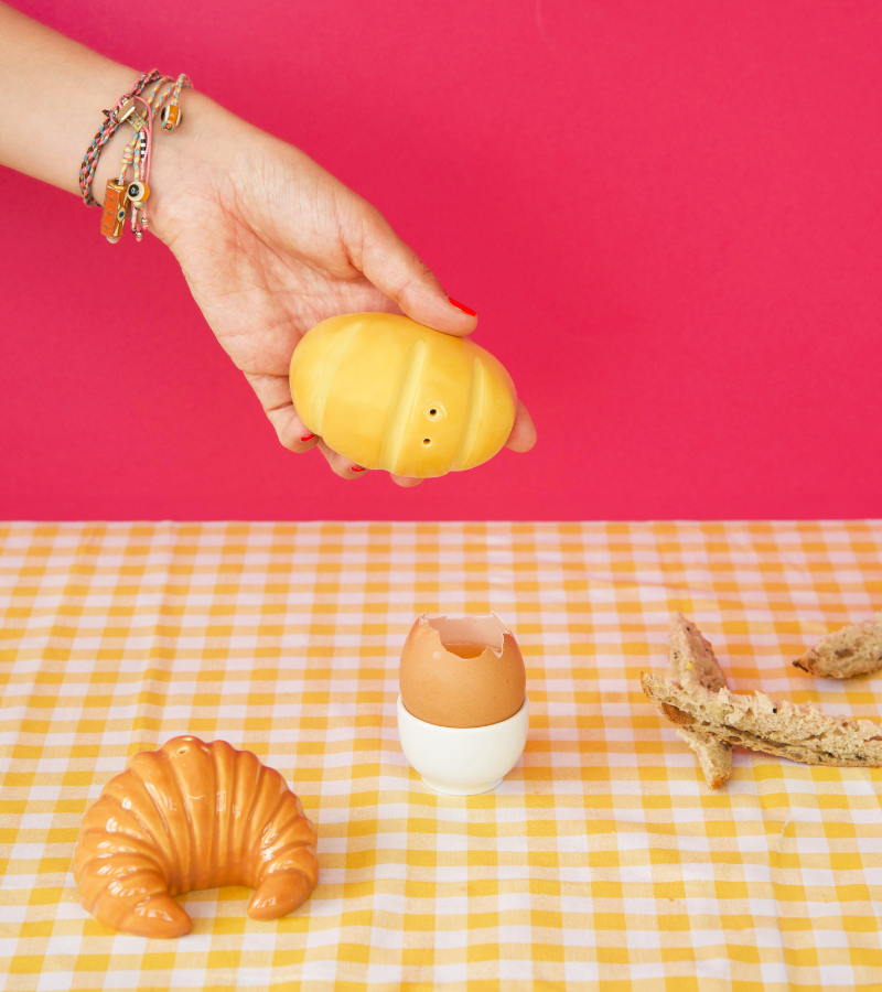 Salière et poivrière baguette et croissant
