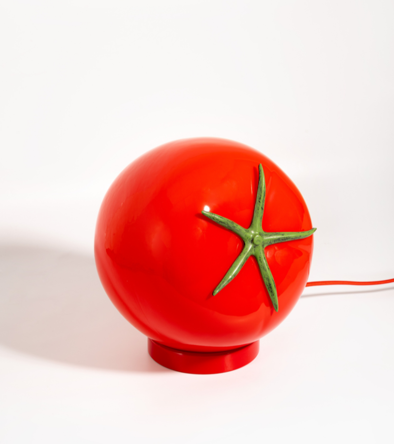 Lámpara tomate para colocar o colgar