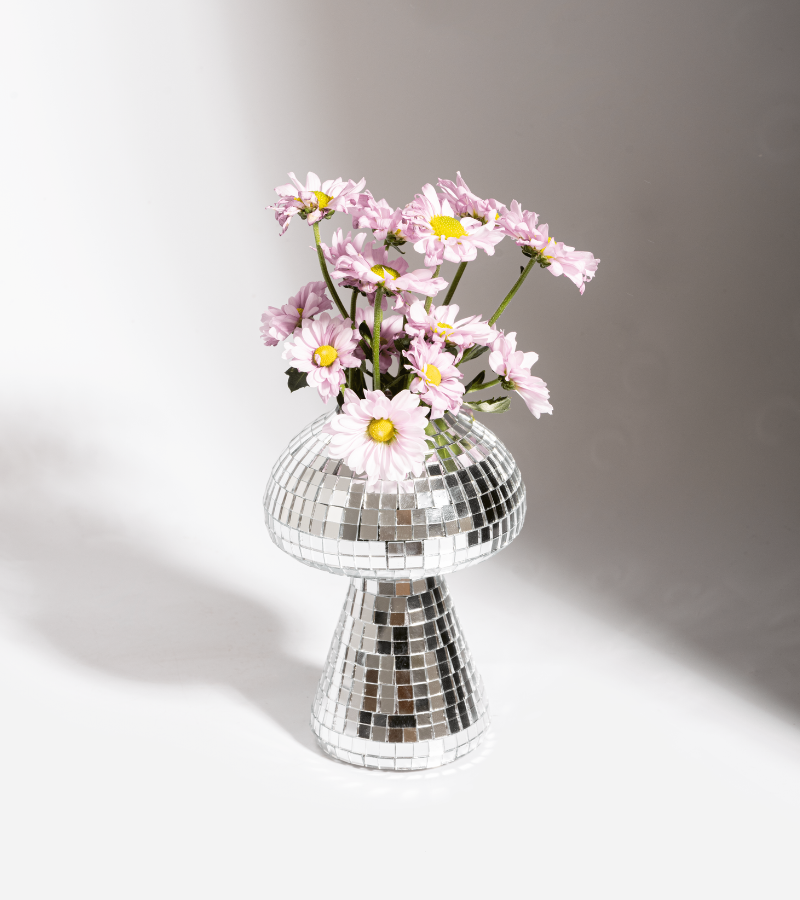 Vase champignon disco