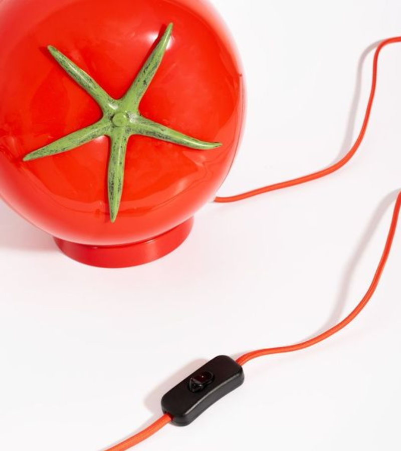 Lámpara tomate para colocar o colgar