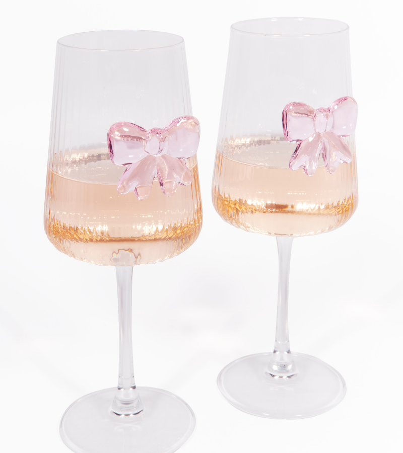 Coffret de 2 verres à vin noeud