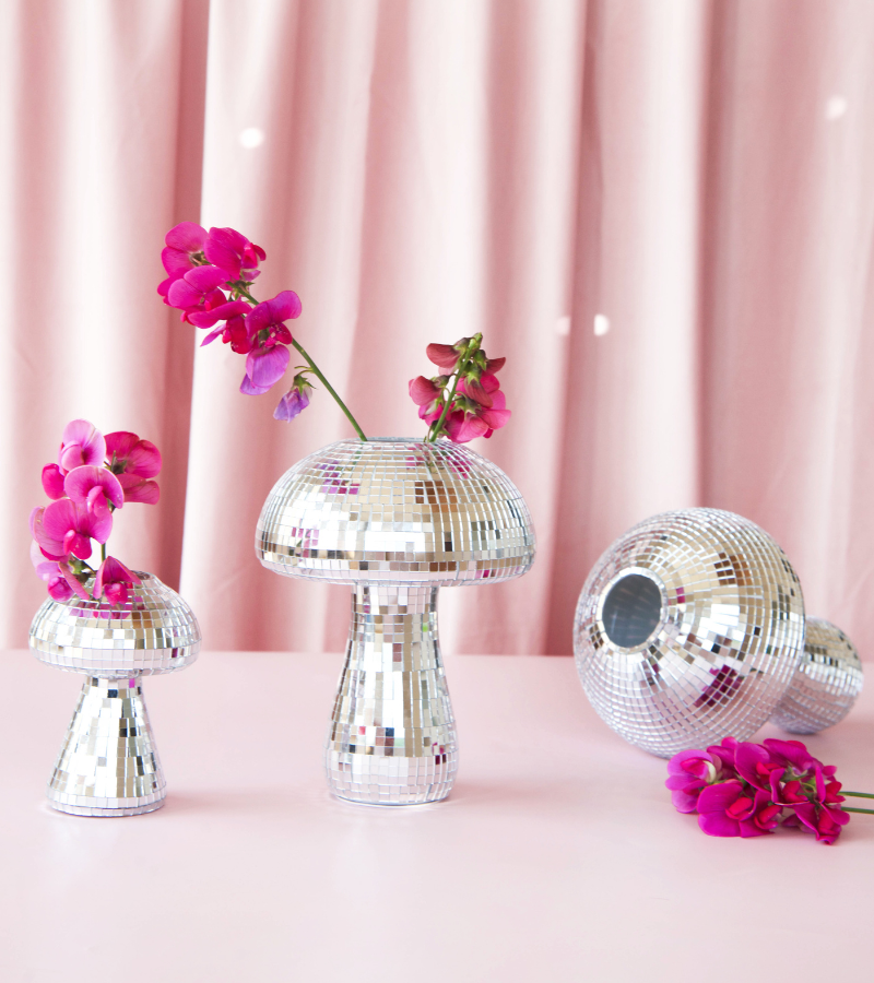 Vase champignon disco