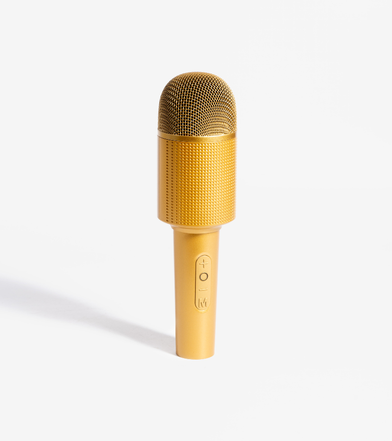 Micro enceinte karaoké gold