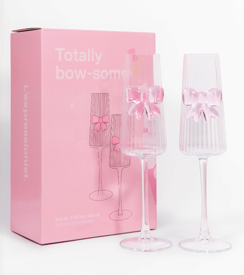 Coffret de 2 flûtes noeud