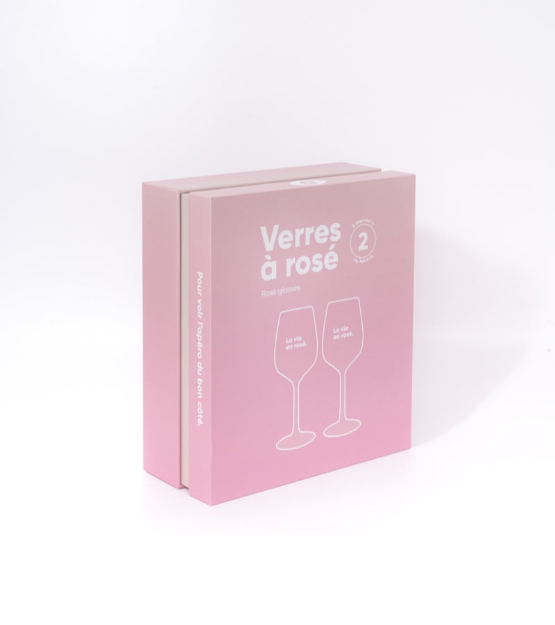 Set of two glasses - Life in Rosé