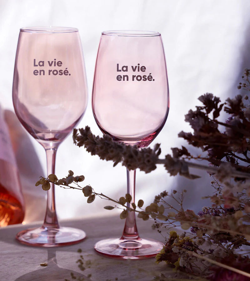 Juego de dos copas - La vida en rosado