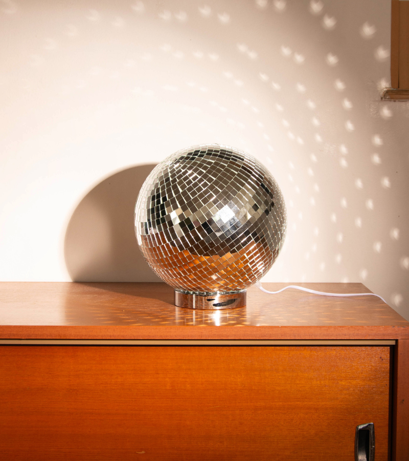 Lampe boule disco