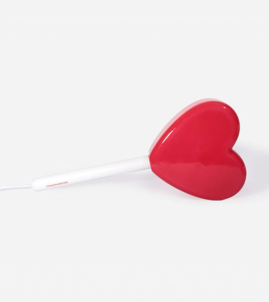 Lampe murale sucette coeur