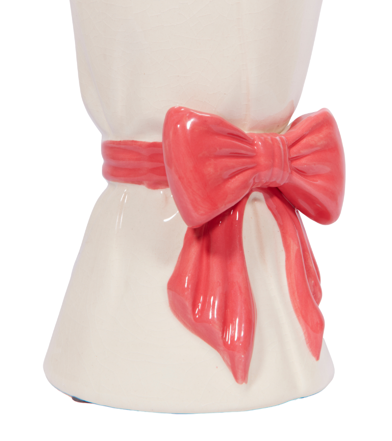 Vase bouquet of bow