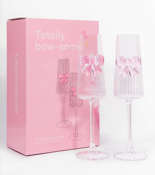 Coffret de 2 flûtes noeud