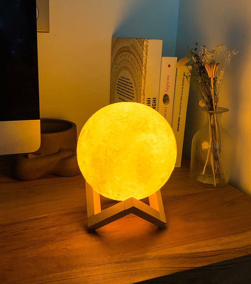Lámpara de luna luminosa