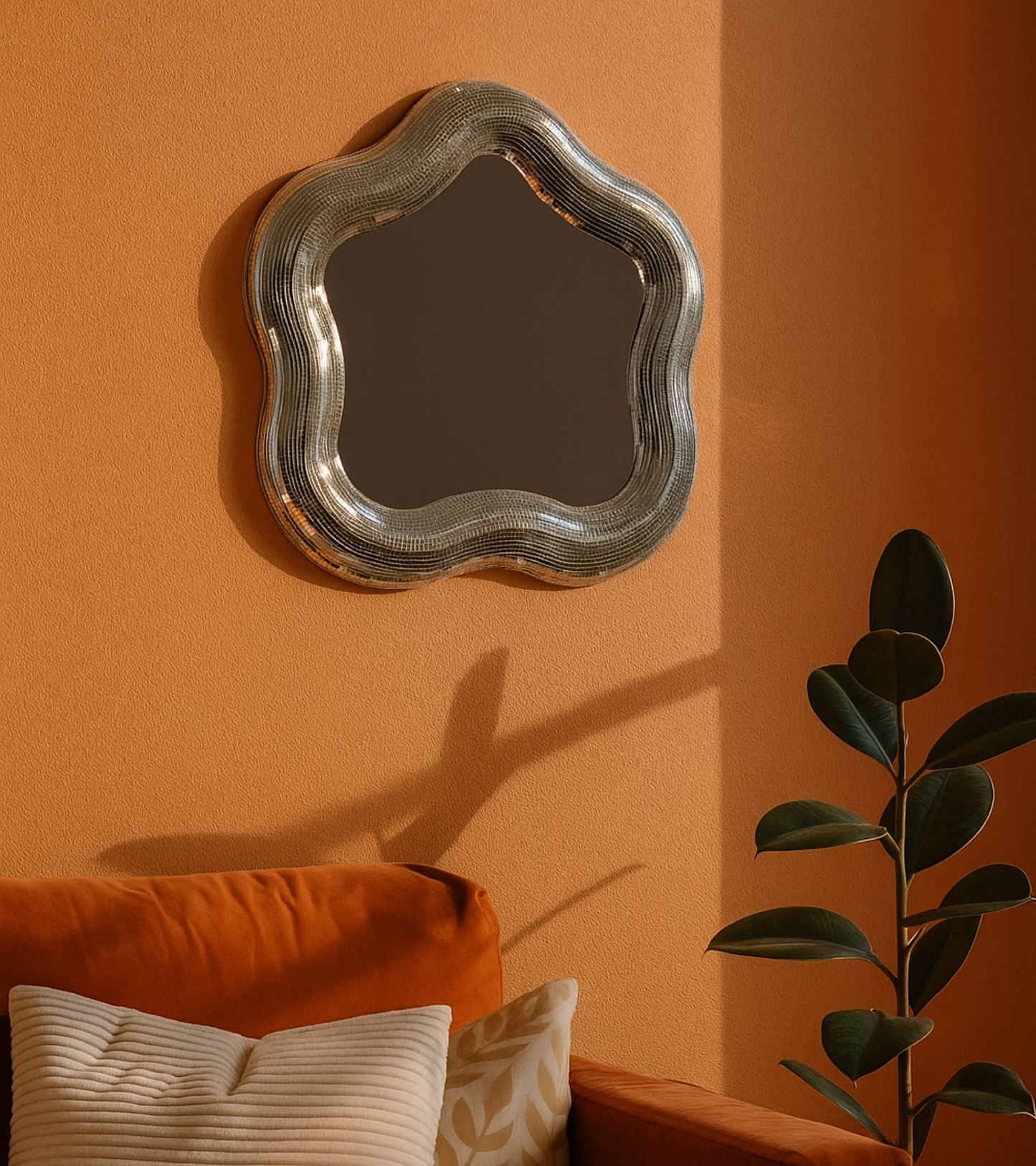 Miroir fleur disco